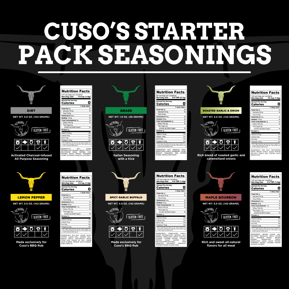 
                  
                    Cuso’s Starter Pack Seasonings
                  
                
