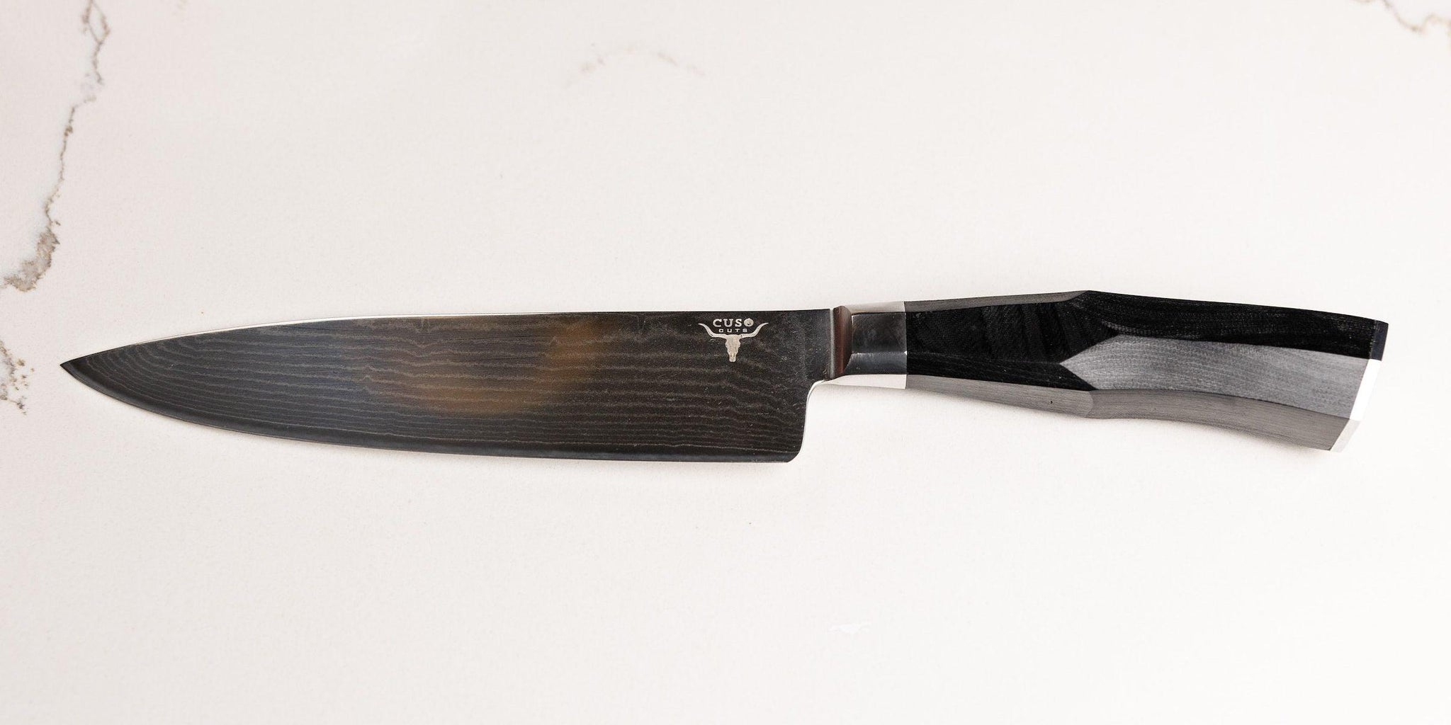 Cuso Cuts’ Damascus Stainless Steel Chef Knife: The Executive - Cuso Cuts