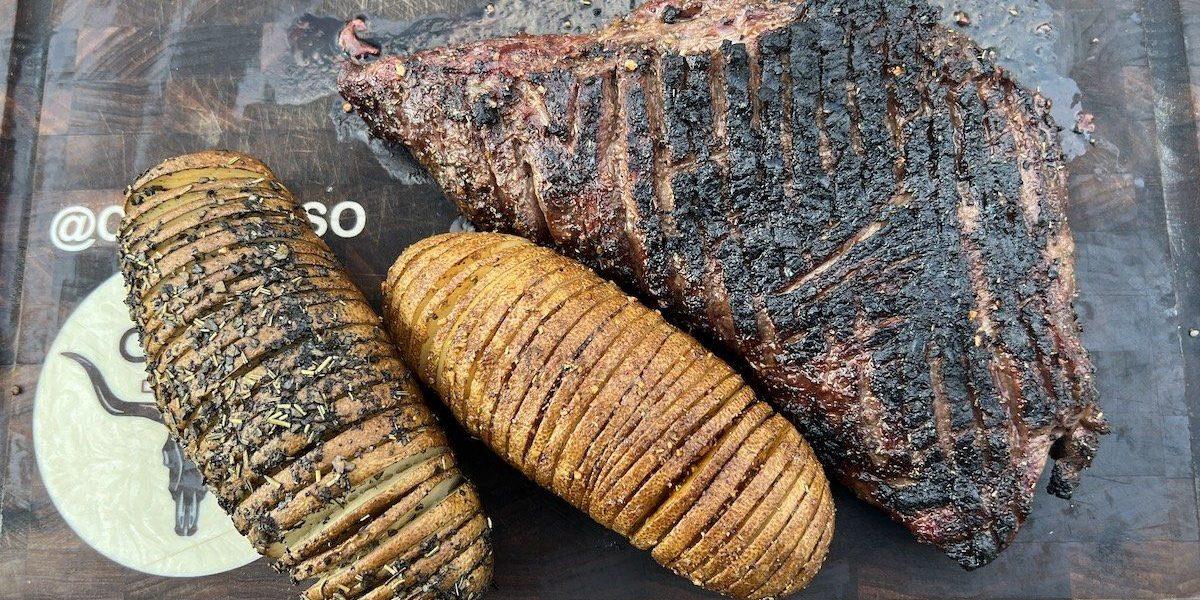 Steak and Hasselback Potatoes - Cuso Cuts