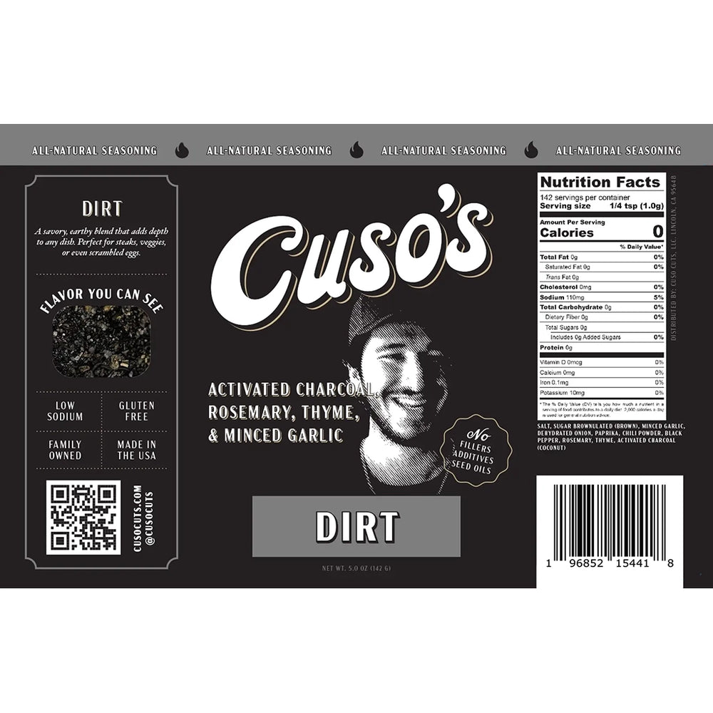 Cuso’s Dirt® Seasoning - Cuso Cuts