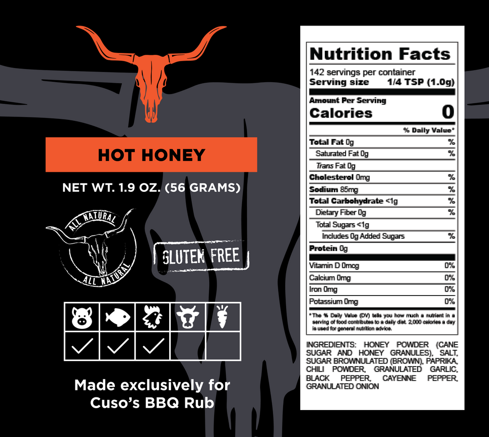 
                  
                    Cuso's Hot Honey Seasoning
                  
                
