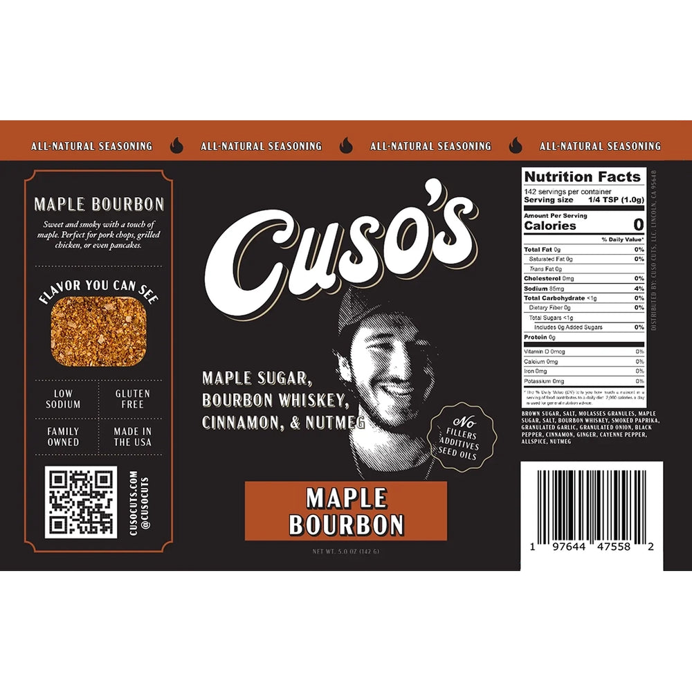 Cuso’s Maple Bourbon Seasoning - Cuso Cuts