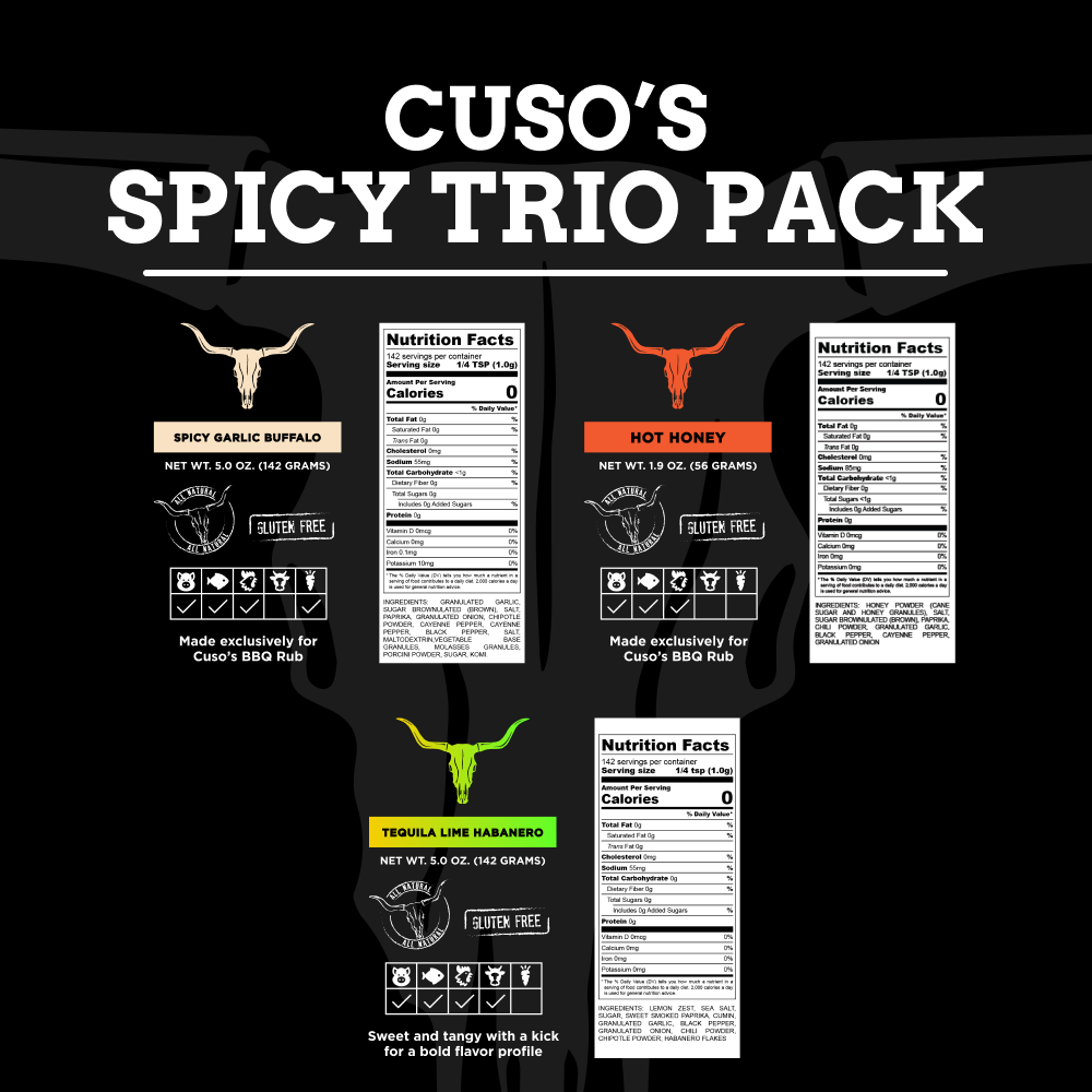 
                  
                    Cuso's Spicy Trio Pack
                  
                